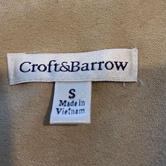 Croft&Barrow sz S button front shirt 100% poly feels like suade - Picture 7 of 9